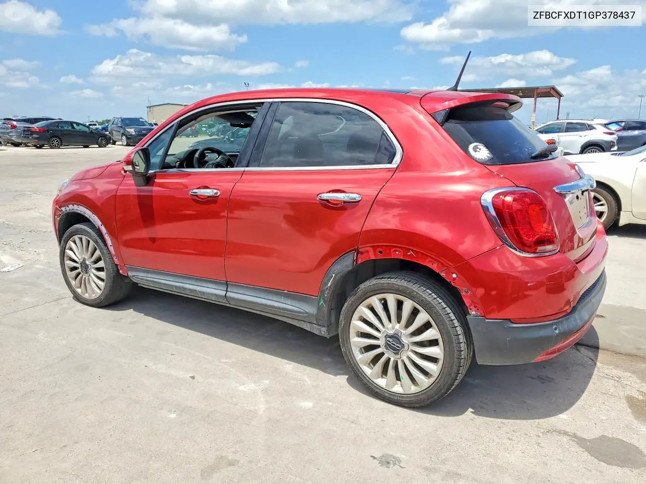 2016 Fiat 500X Lounge VIN: ZFBCFXDT1GP378437 Lot: 57825356