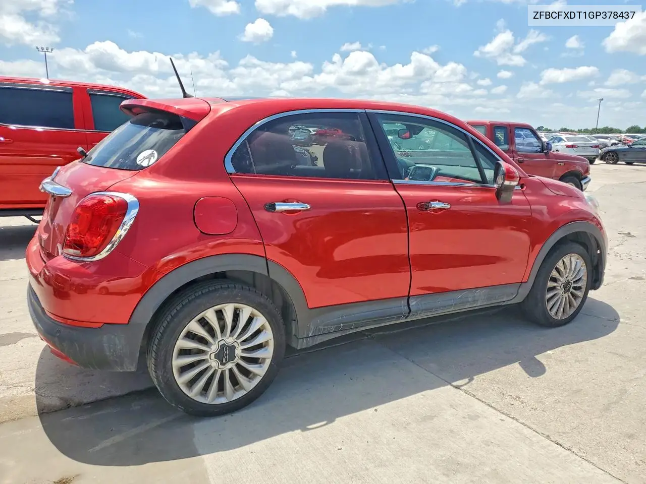 2016 Fiat 500X Lounge VIN: ZFBCFXDT1GP378437 Lot: 57825356