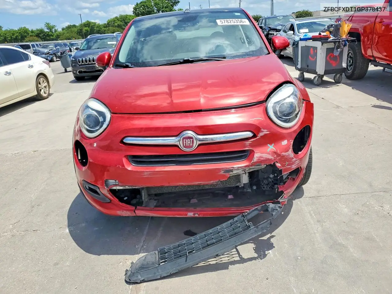 2016 Fiat 500X Lounge VIN: ZFBCFXDT1GP378437 Lot: 57825356