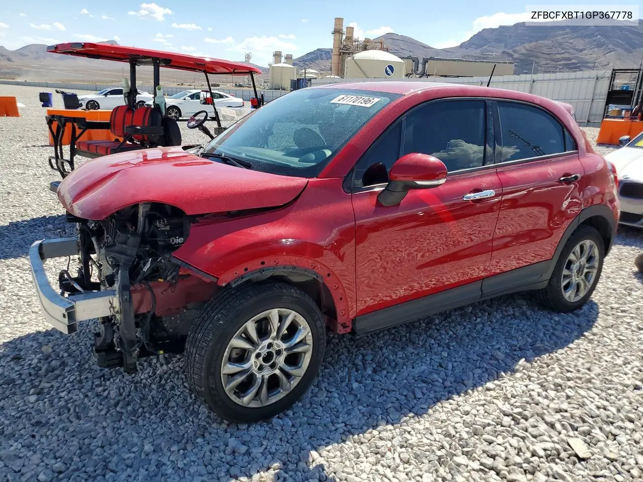 2016 Fiat 500X Easy VIN: ZFBCFXBT1GP367778 Lot: 61170196
