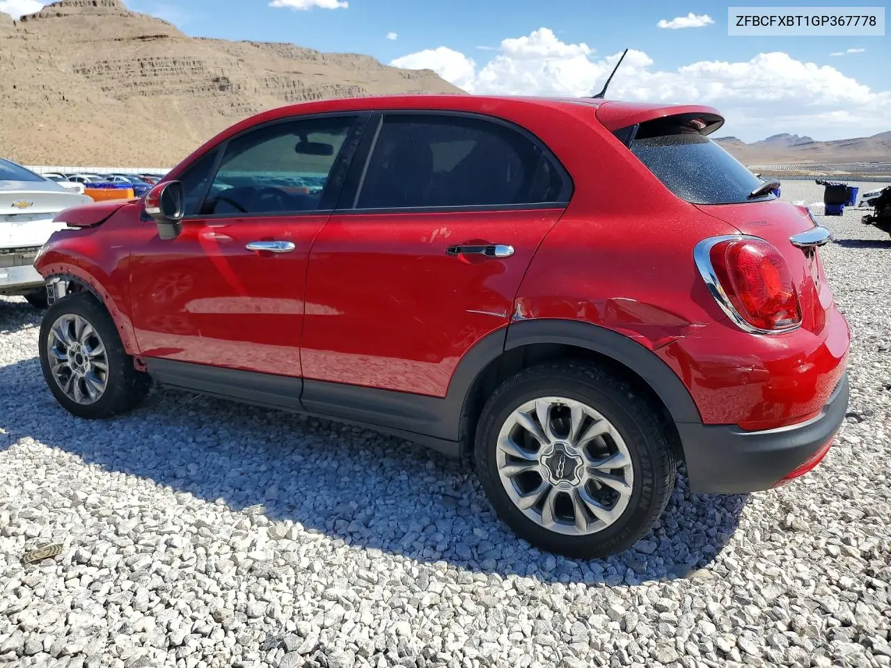 2016 Fiat 500X Easy VIN: ZFBCFXBT1GP367778 Lot: 61170196
