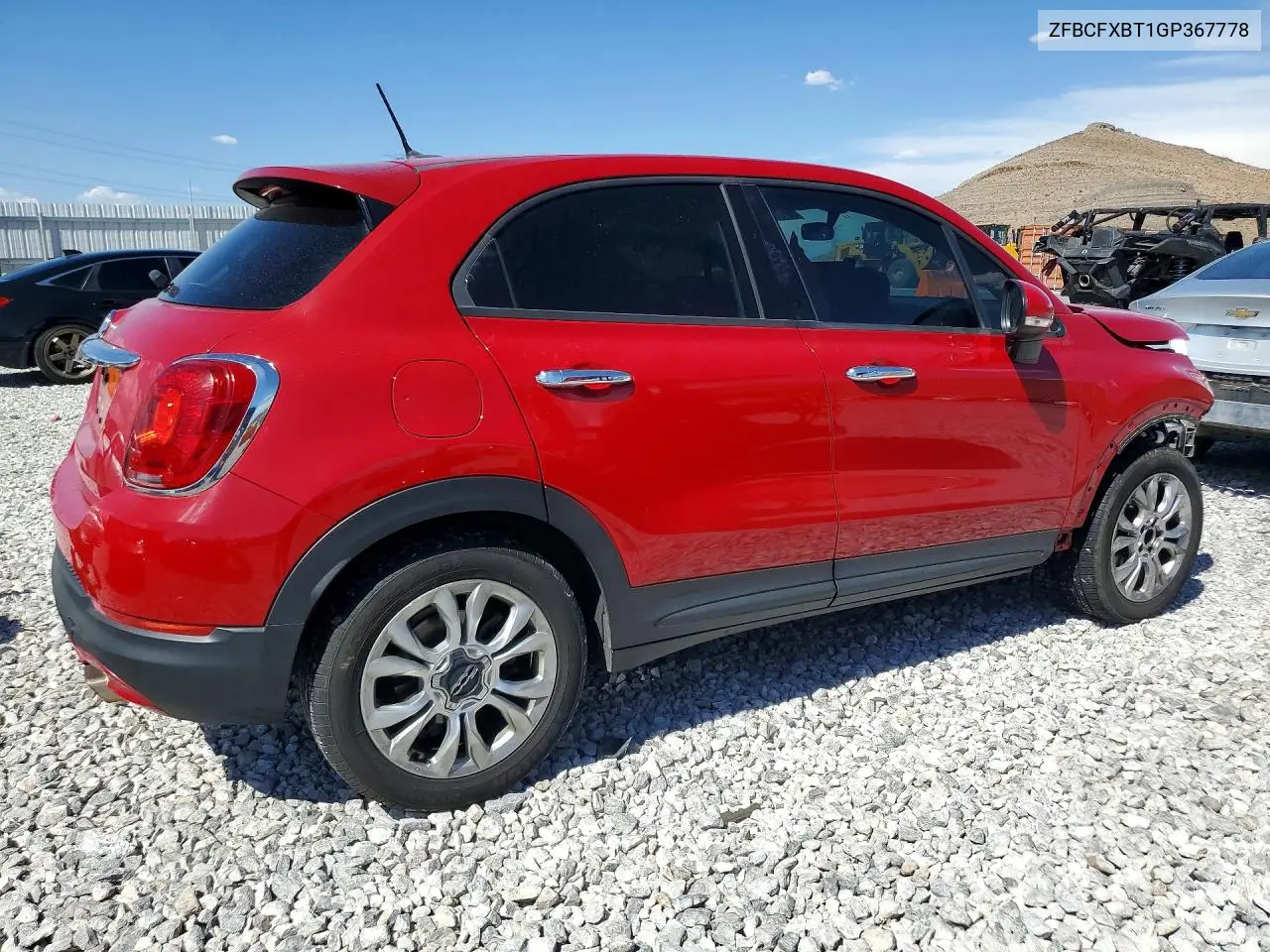2016 Fiat 500X Easy VIN: ZFBCFXBT1GP367778 Lot: 61170196