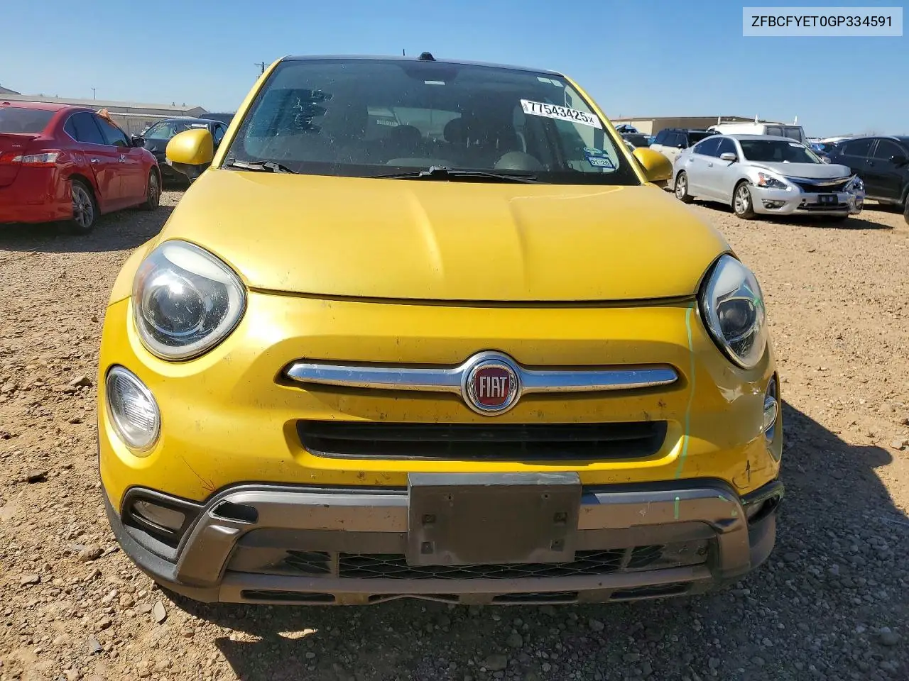 2016 Fiat 500X Trekking Plus VIN: ZFBCFYET0GP334591 Lot: 77543425