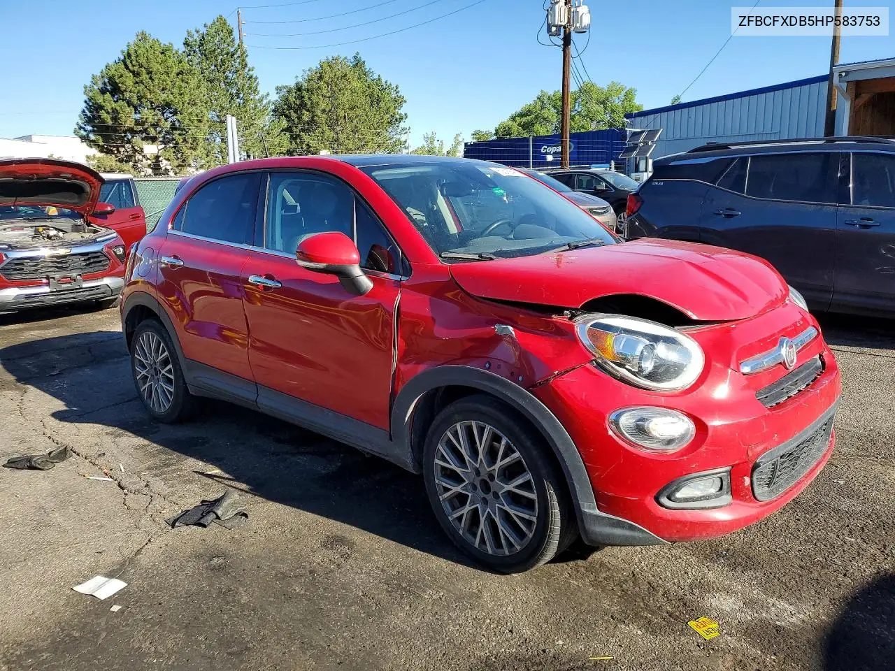 2017 Fiat 500X Lounge VIN: ZFBCFXDB5HP583753 Lot: 60605596