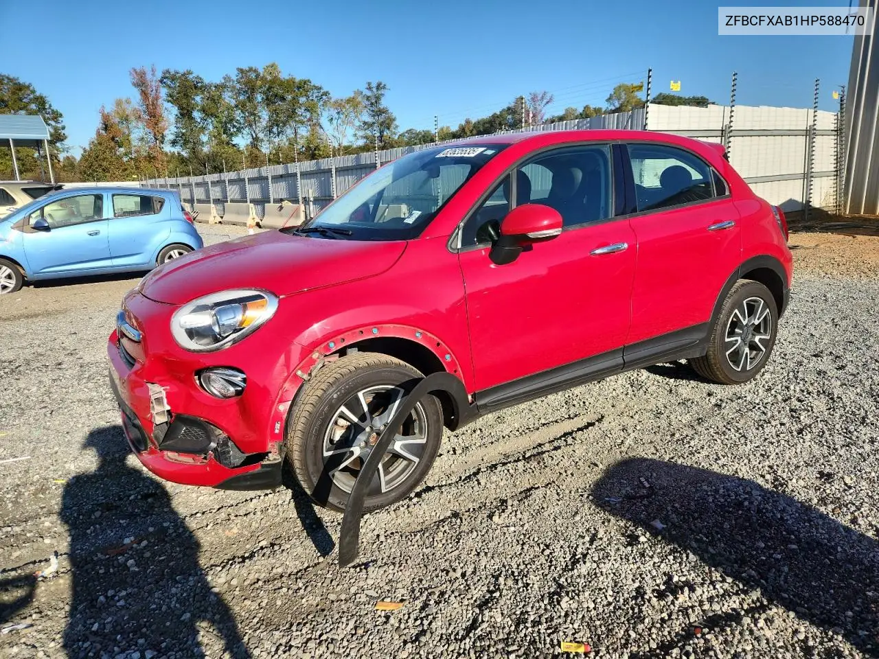 2017 Fiat 500X Pop VIN: ZFBCFXAB1HP588470 Lot: 82625635