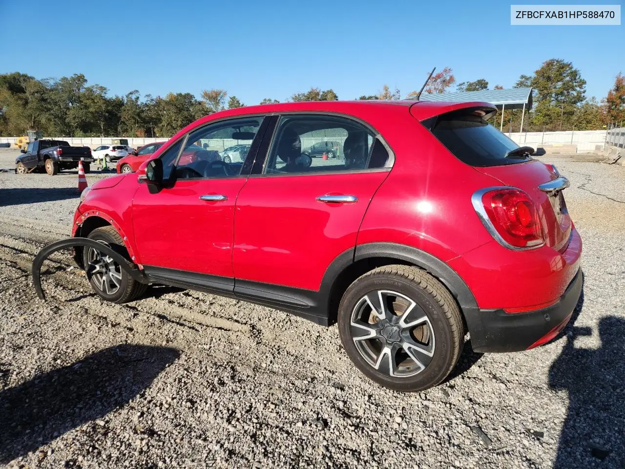 2017 Fiat 500X Pop VIN: ZFBCFXAB1HP588470 Lot: 82625635