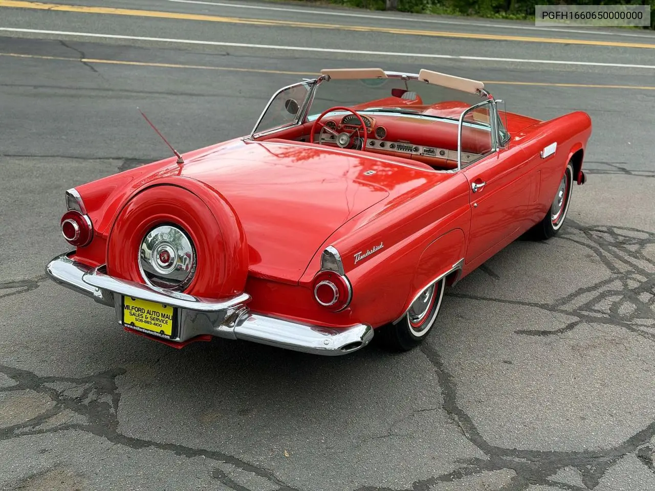 1956 Ford Thundrbird VIN: PGFH1660650000000 Lot: 58227596