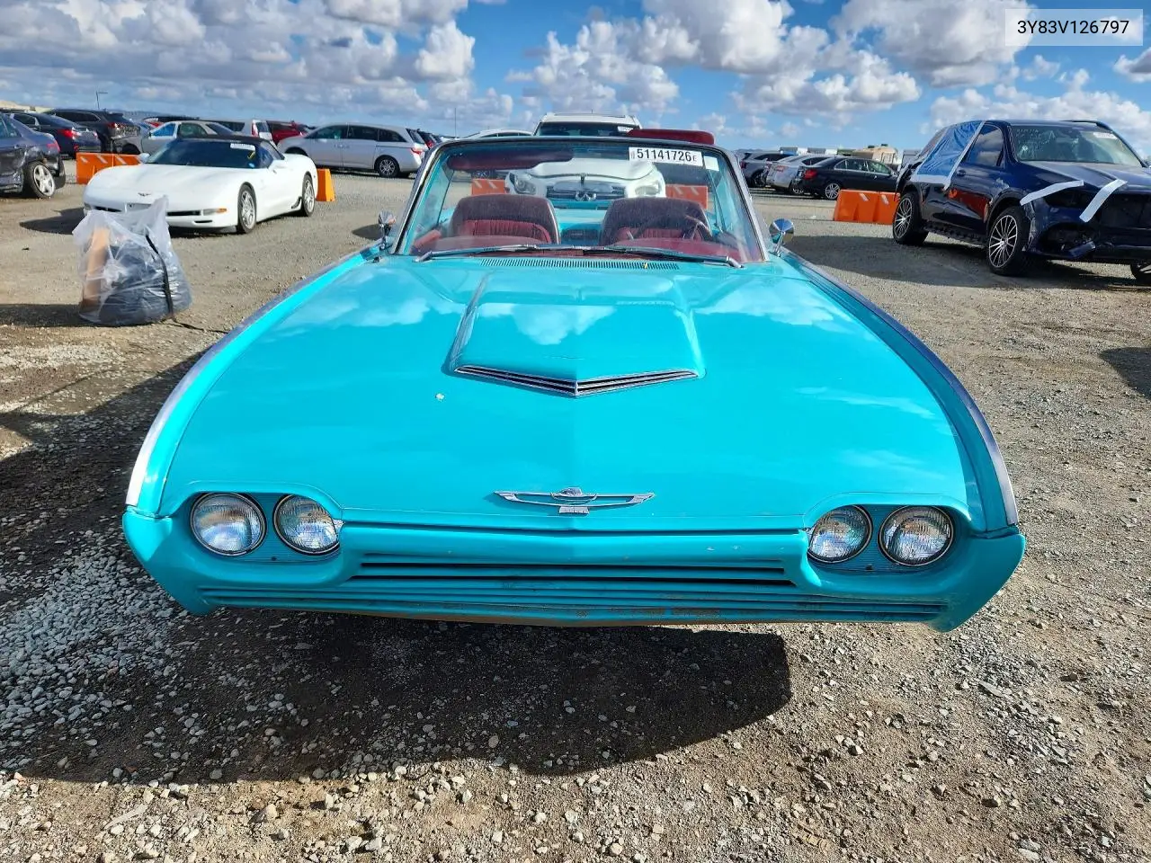 1963 Ford Thunderbird VIN: 3Y83V126797 Lot: 51141726