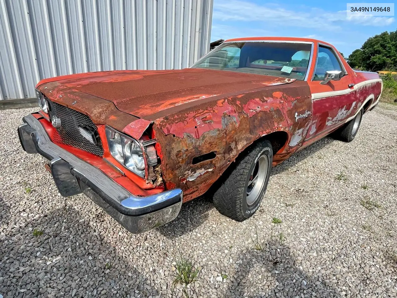 1973 Ford Ranchero Squire VIN: 3A49N149648 Lot: 56547466