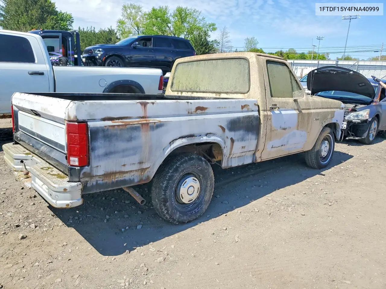 1985 Ford F150 VIN: 1FTDF15Y4FNA40999 Lot: 50725156