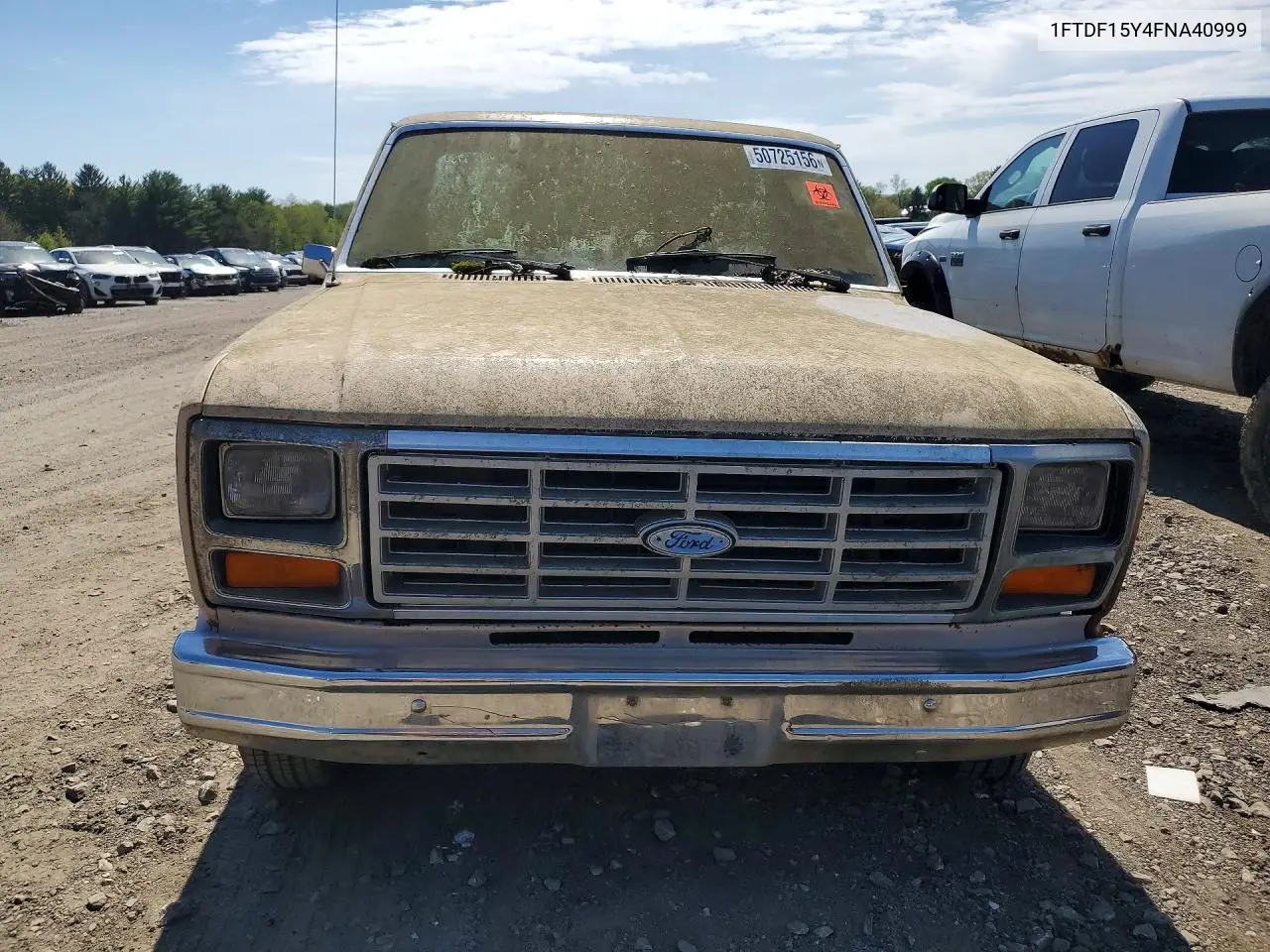 1985 Ford F150 VIN: 1FTDF15Y4FNA40999 Lot: 50725156