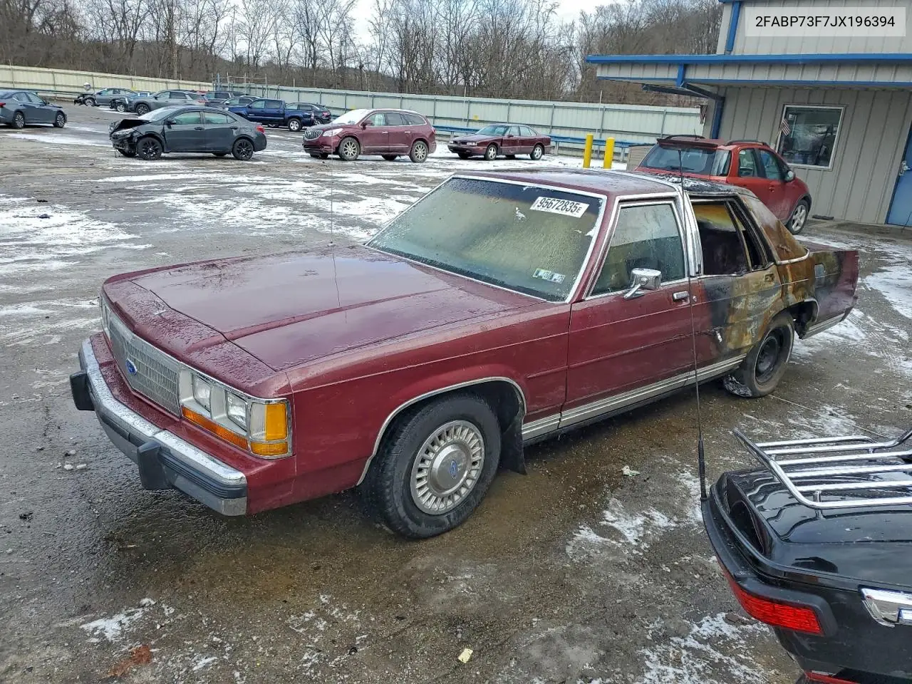 1988 Ford Crown Victoria VIN: 2FABP73F7JX196394 Lot: 95672835