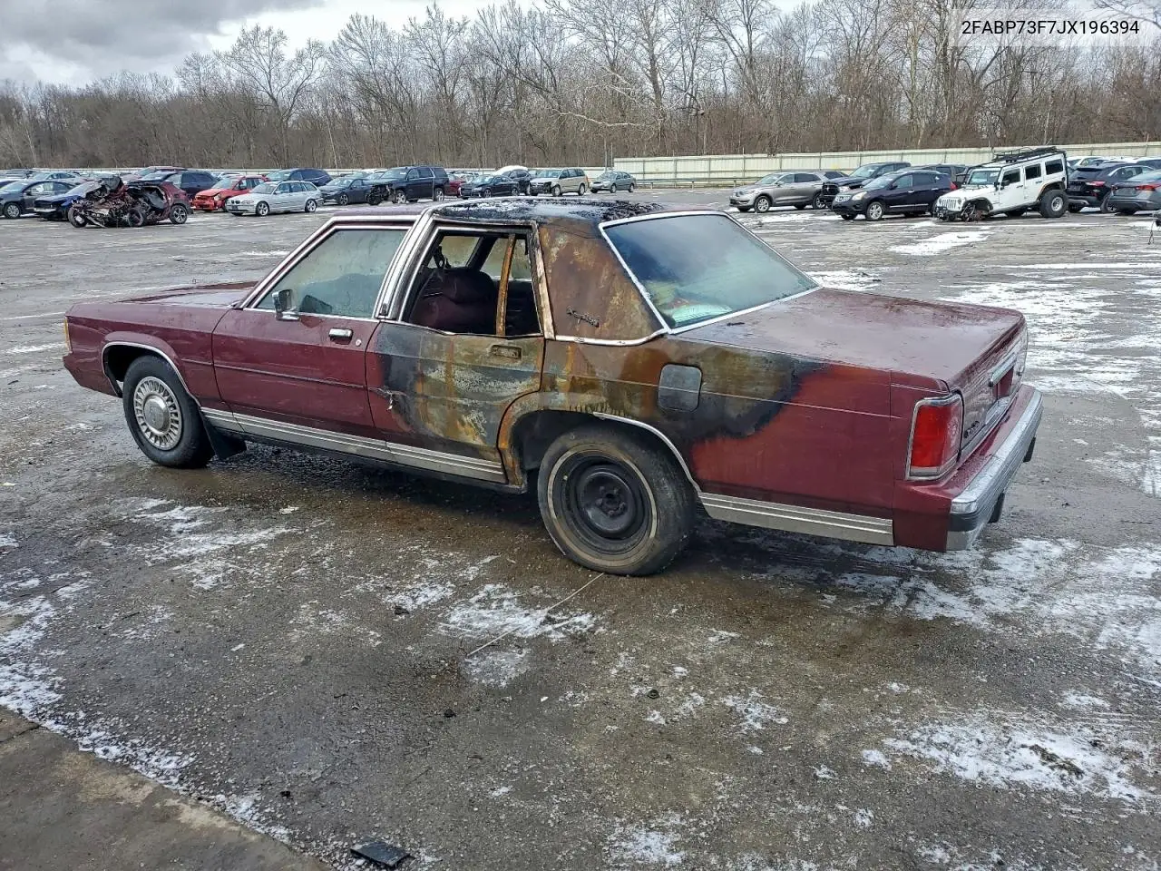 1988 Ford Crown Victoria VIN: 2FABP73F7JX196394 Lot: 95672835