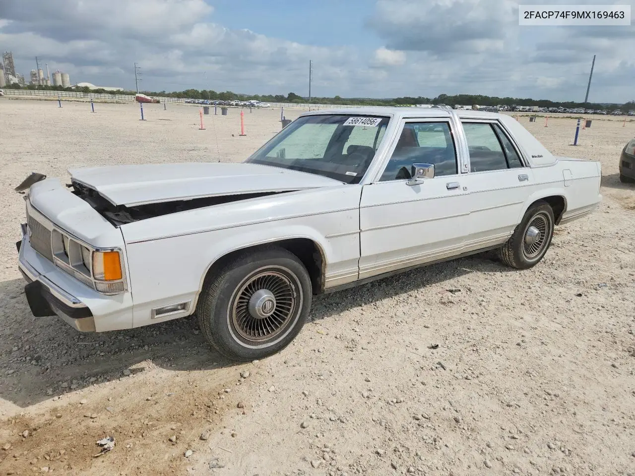 1991 Ford Crown Victoria Lx VIN: 2FACP74F9MX169463 Lot: 58614056