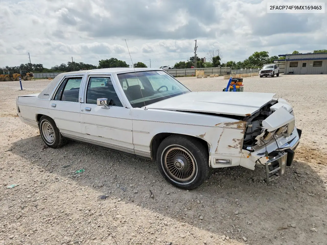 1991 Ford Crown Victoria Lx VIN: 2FACP74F9MX169463 Lot: 58614056