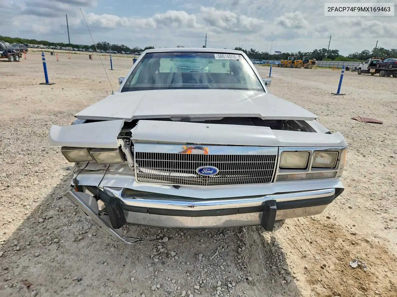 1991 Ford Crown Victoria Lx VIN: 2FACP74F9MX169463 Lot: 58614056