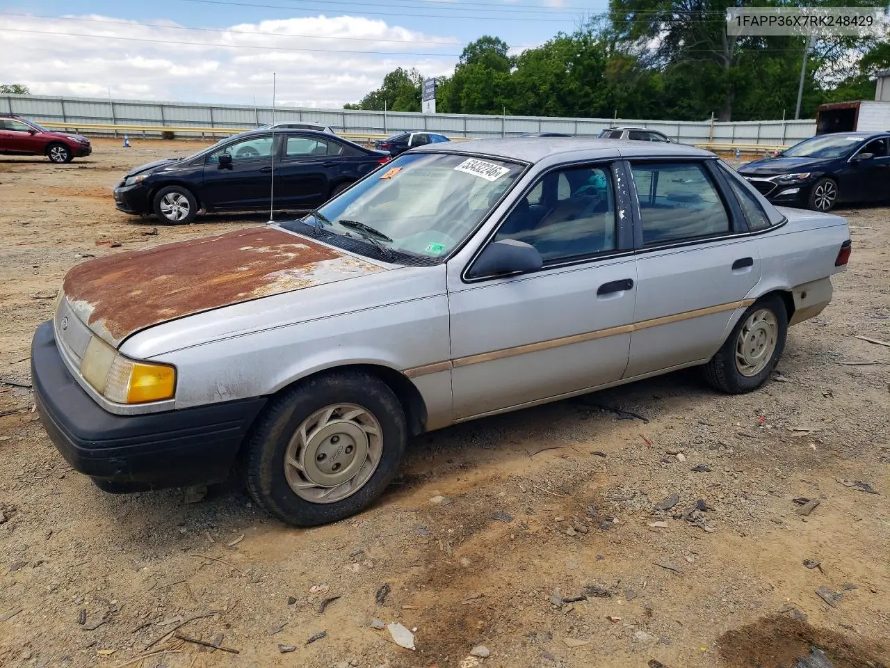 1994 Ford Tempo Gl VIN: 1FAPP36X7RK248429 Lot: 53432246