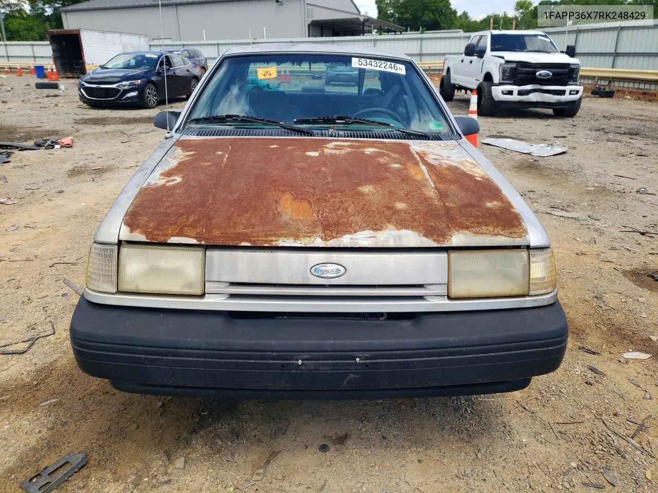 1994 Ford Tempo Gl VIN: 1FAPP36X7RK248429 Lot: 53432246