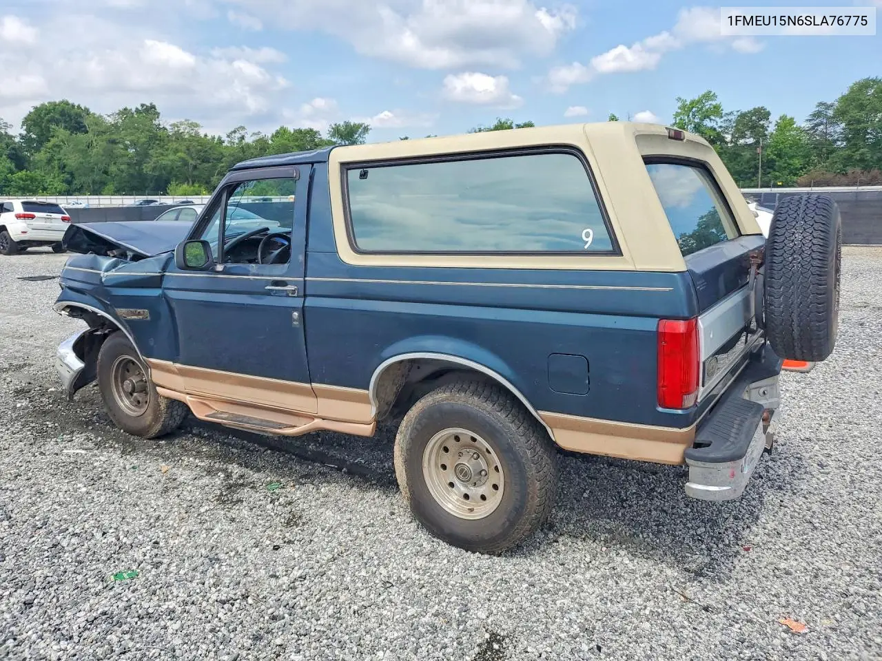 1995 Ford Bronco U100 VIN: 1FMEU15N6SLA76775 Lot: 56842636