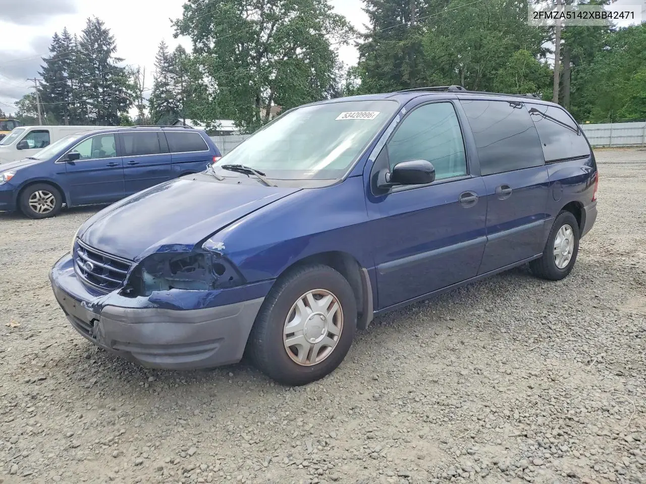 1999 Ford Windstar Lx VIN: 2FMZA5142XBB42471 Lot: 53420996