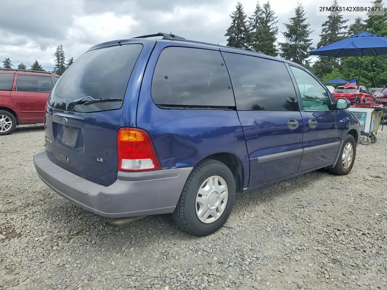 1999 Ford Windstar Lx VIN: 2FMZA5142XBB42471 Lot: 53420996
