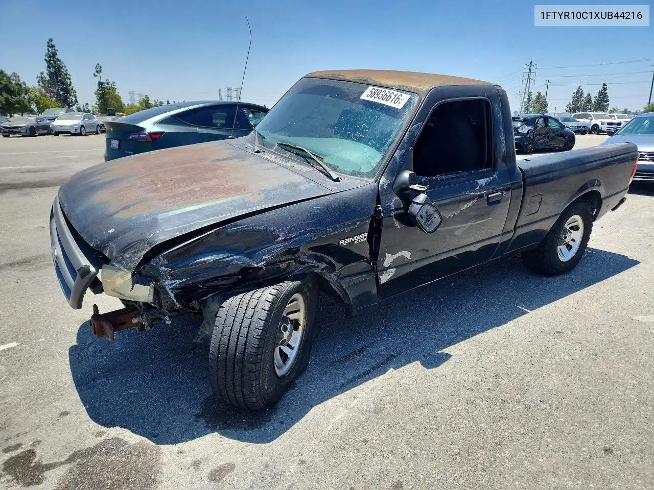 1999 Ford Ranger VIN: 1FTYR10C1XUB44216 Lot: 58936616