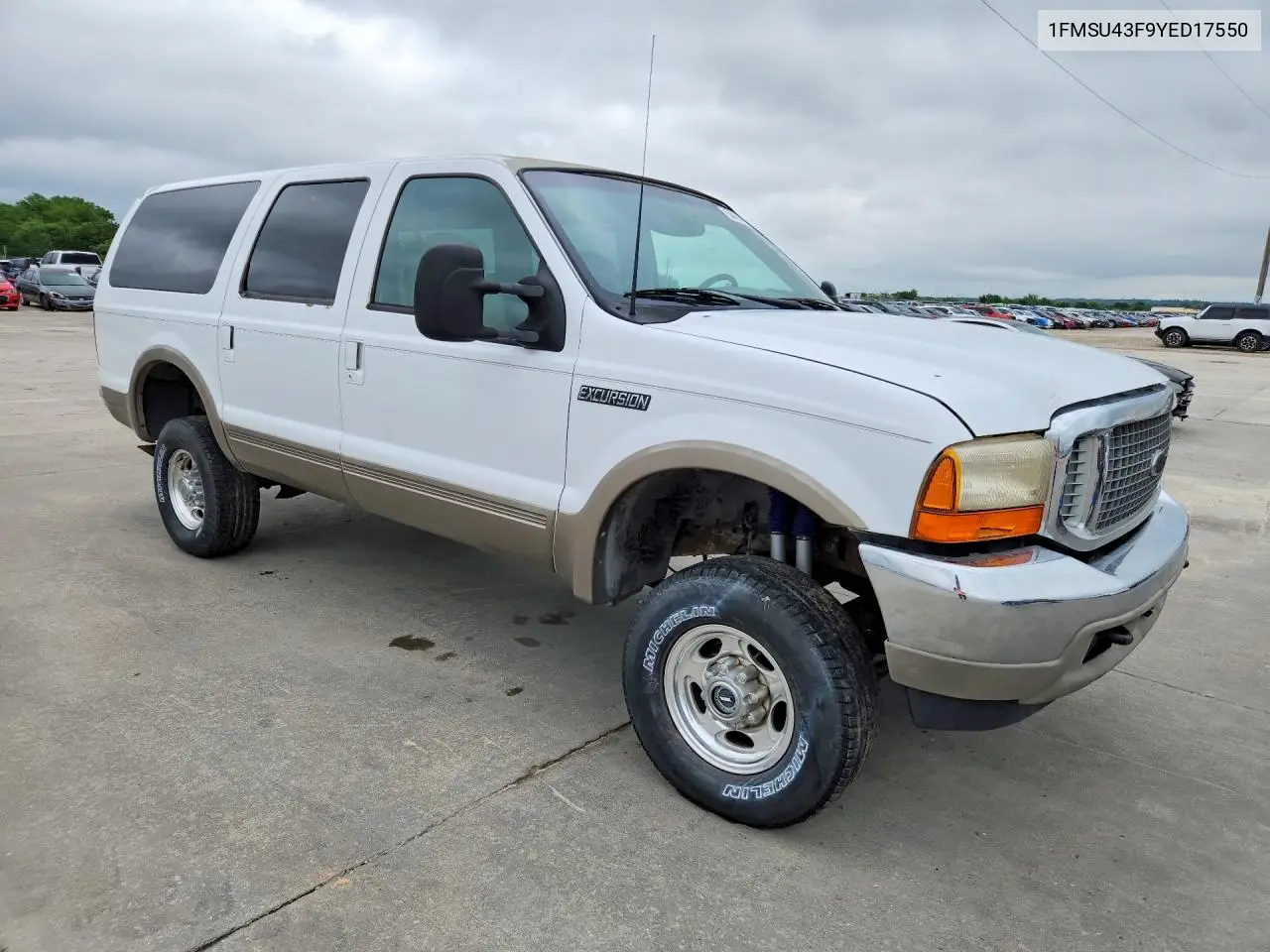 2000 Ford Excursion Limited VIN: 1FMSU43F9YED17550 Lot: 54431466