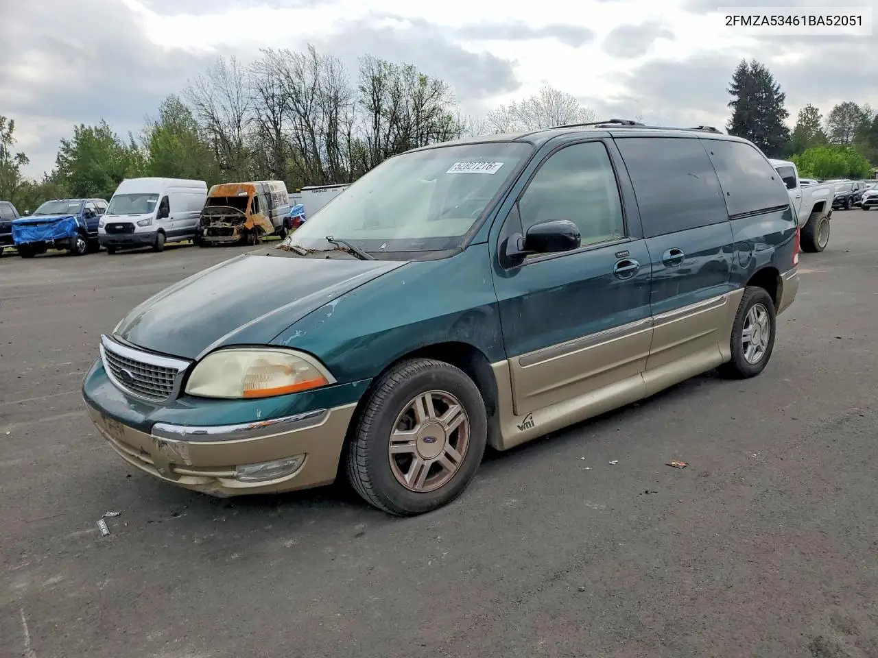 2001 Ford Windstar Sel VIN: 2FMZA53461BA52051 Lot: 52827276
