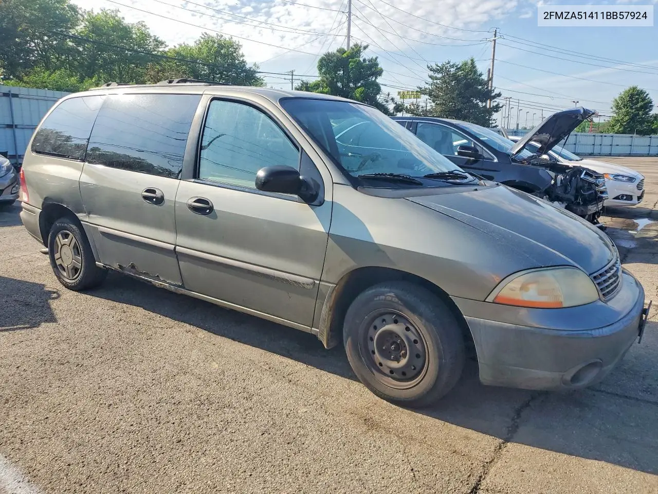 2001 Ford Windstar Lx VIN: 2FMZA51411BB57924 Lot: 53420156