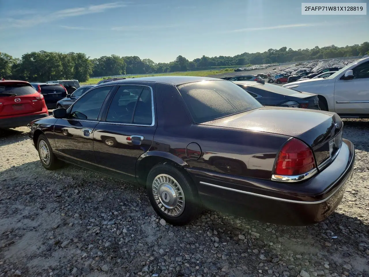 2001 Ford Crown Victoria Police Interceptor VIN: 2FAFP71W81X128819 Lot: 56139876