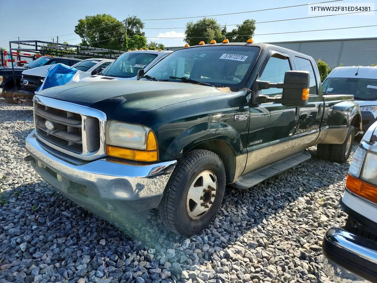 2001 Ford F350 Super Duty VIN: 1FTWW32F81ED54381 Lot: 57872276