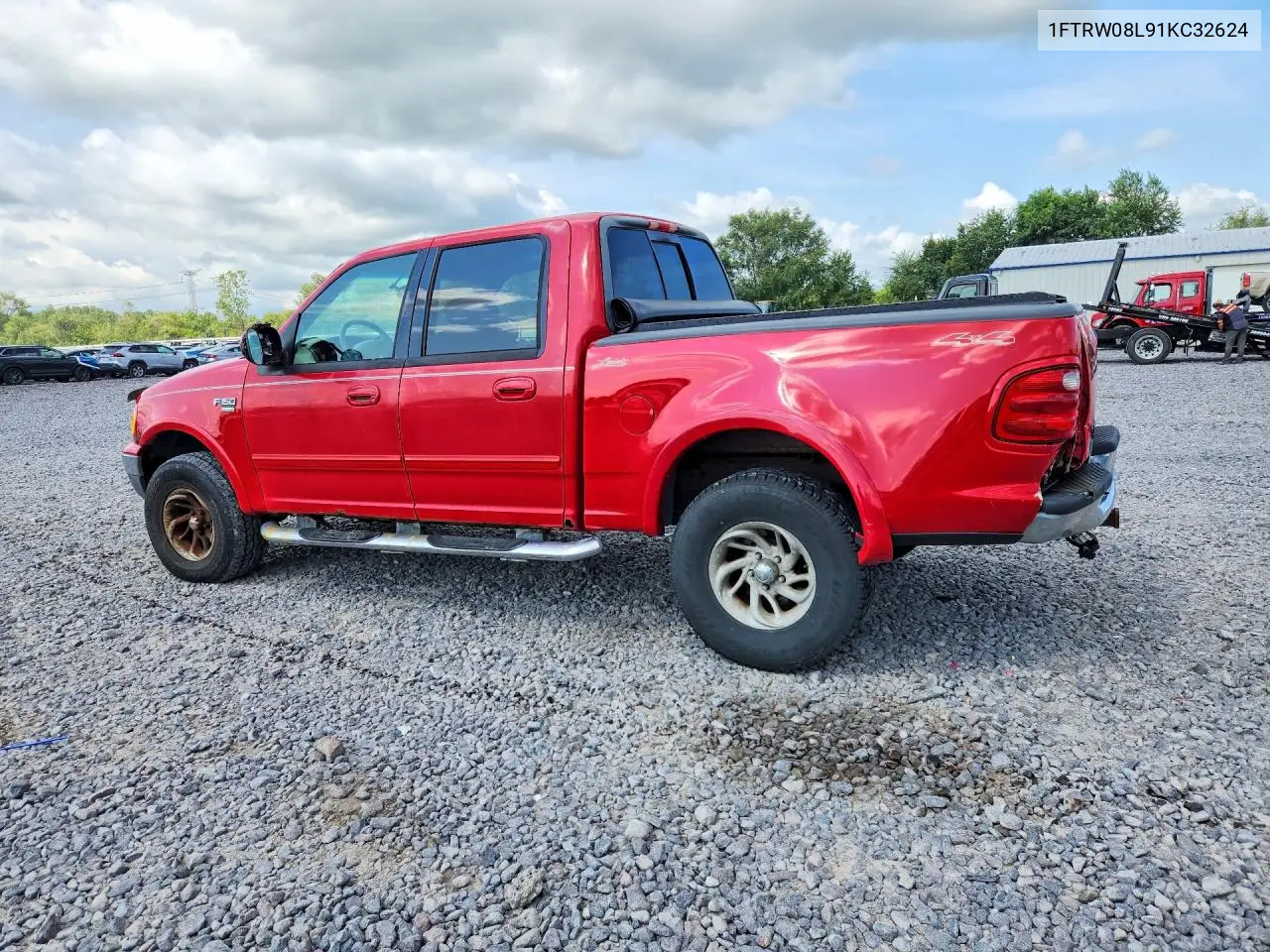 2001 Ford F150 Supercrew VIN: 1FTRW08L91KC32624 Lot: 60335706