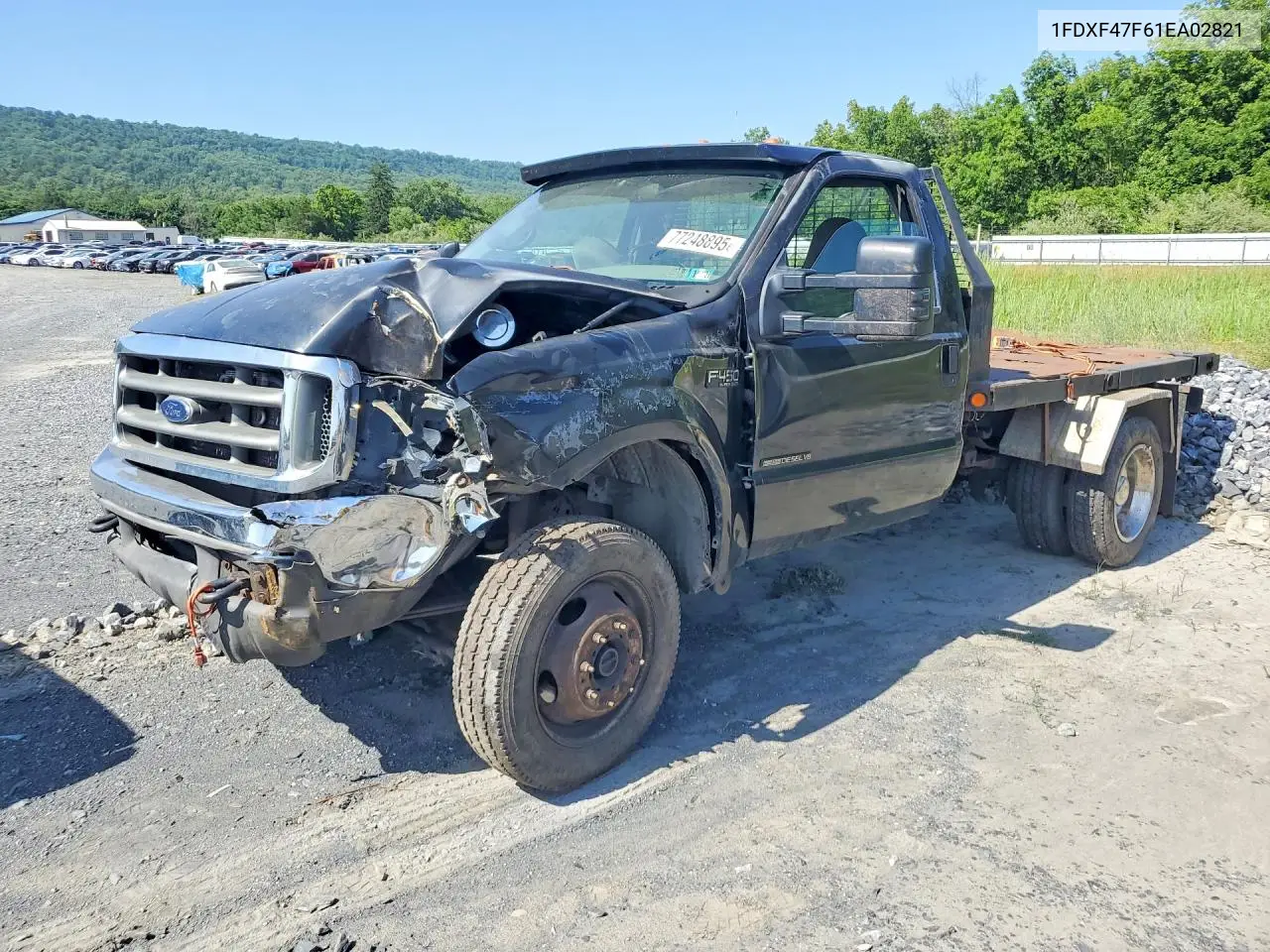 2001 Ford F450 Super Duty VIN: 1FDXF47F61EA02821 Lot: 77248895