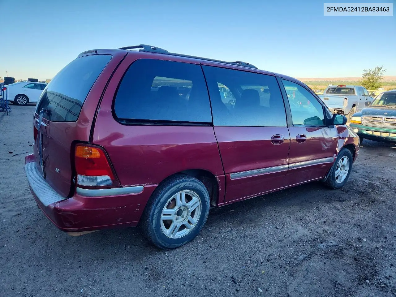 2002 Ford Windstar Se VIN: 2FMDA52412BA83463 Lot: 51932676