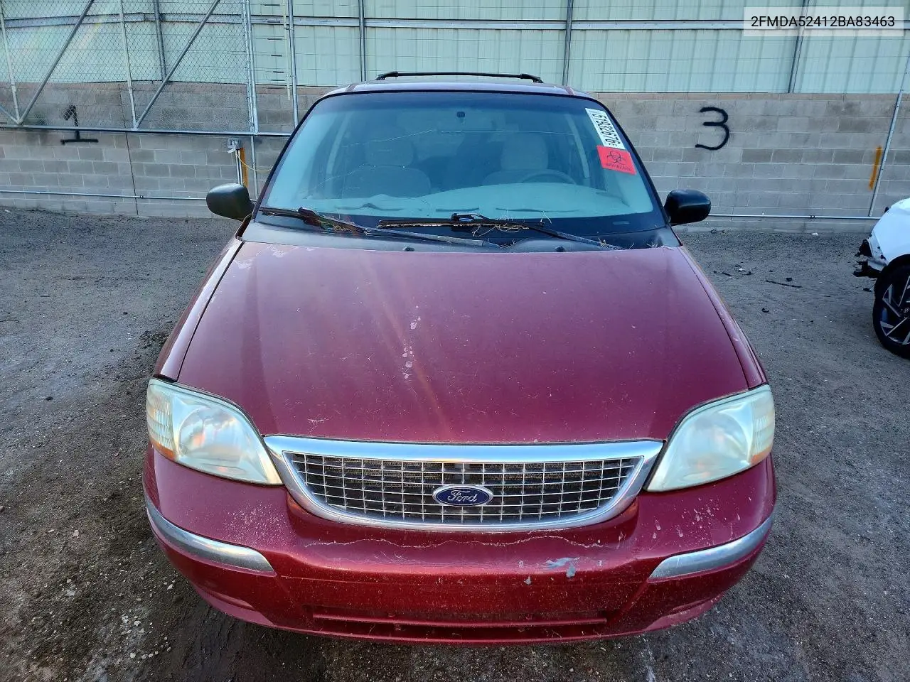 2002 Ford Windstar Se VIN: 2FMDA52412BA83463 Lot: 51932676