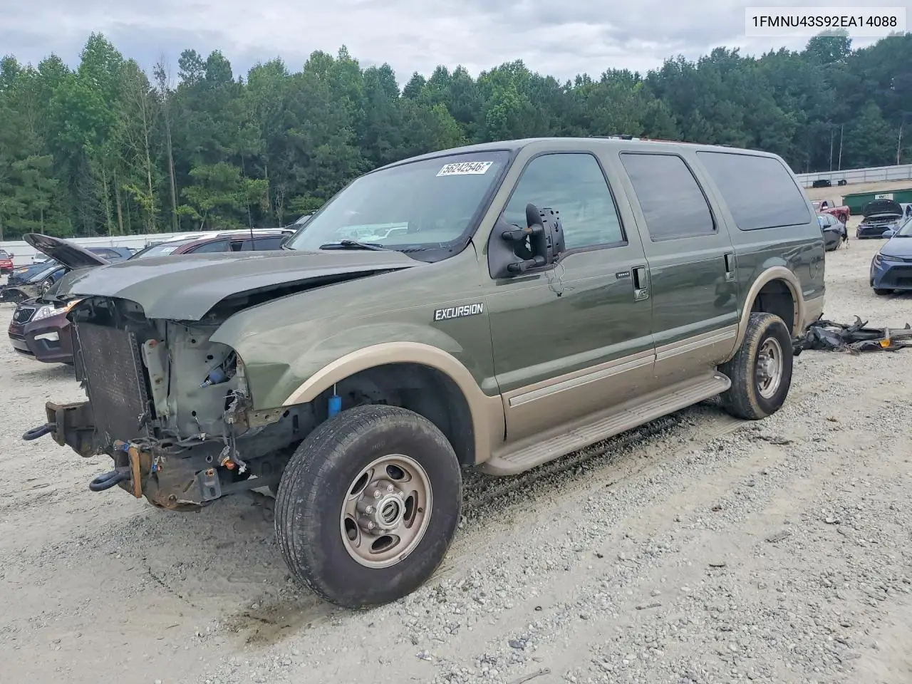 2002 Ford Excursion Limited VIN: 1FMNU43S92EA14088 Lot: 56242546