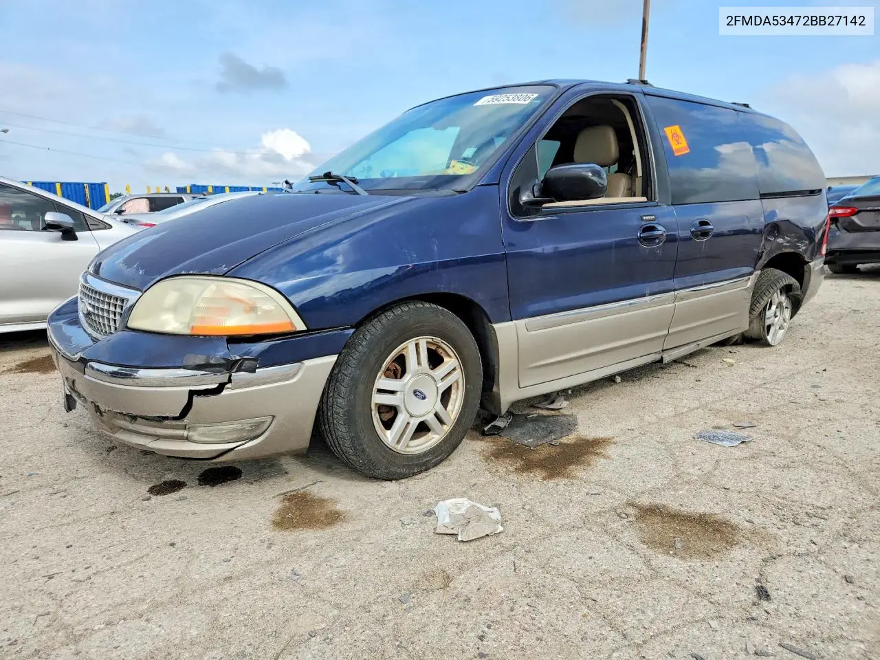 2002 Ford Windstar Sel VIN: 2FMDA53472BB27142 Lot: 59253806
