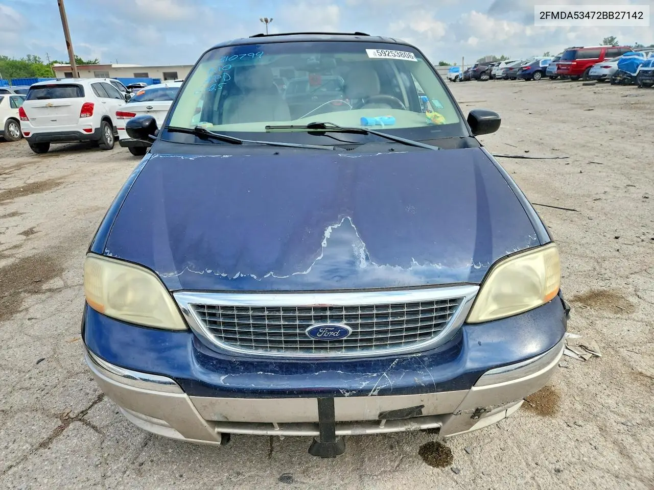 2002 Ford Windstar Sel VIN: 2FMDA53472BB27142 Lot: 59253806