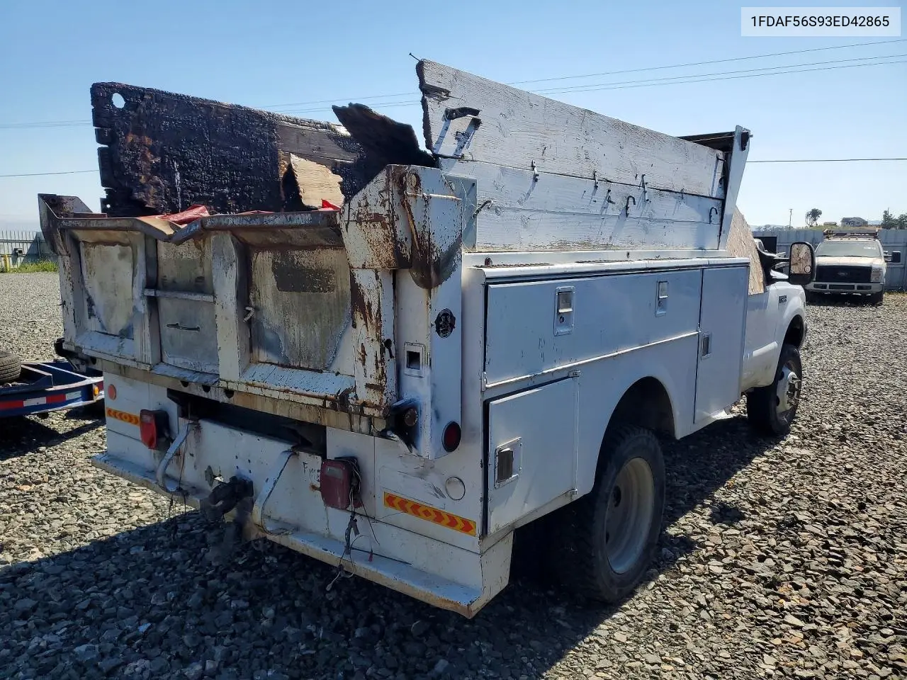 2003 Ford F550 Super Duty VIN: 1FDAF56S93ED42865 Lot: 49983886