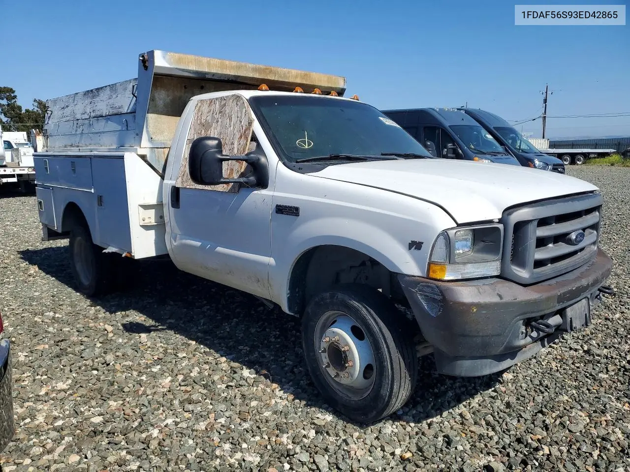 2003 Ford F550 Super Duty VIN: 1FDAF56S93ED42865 Lot: 49983886