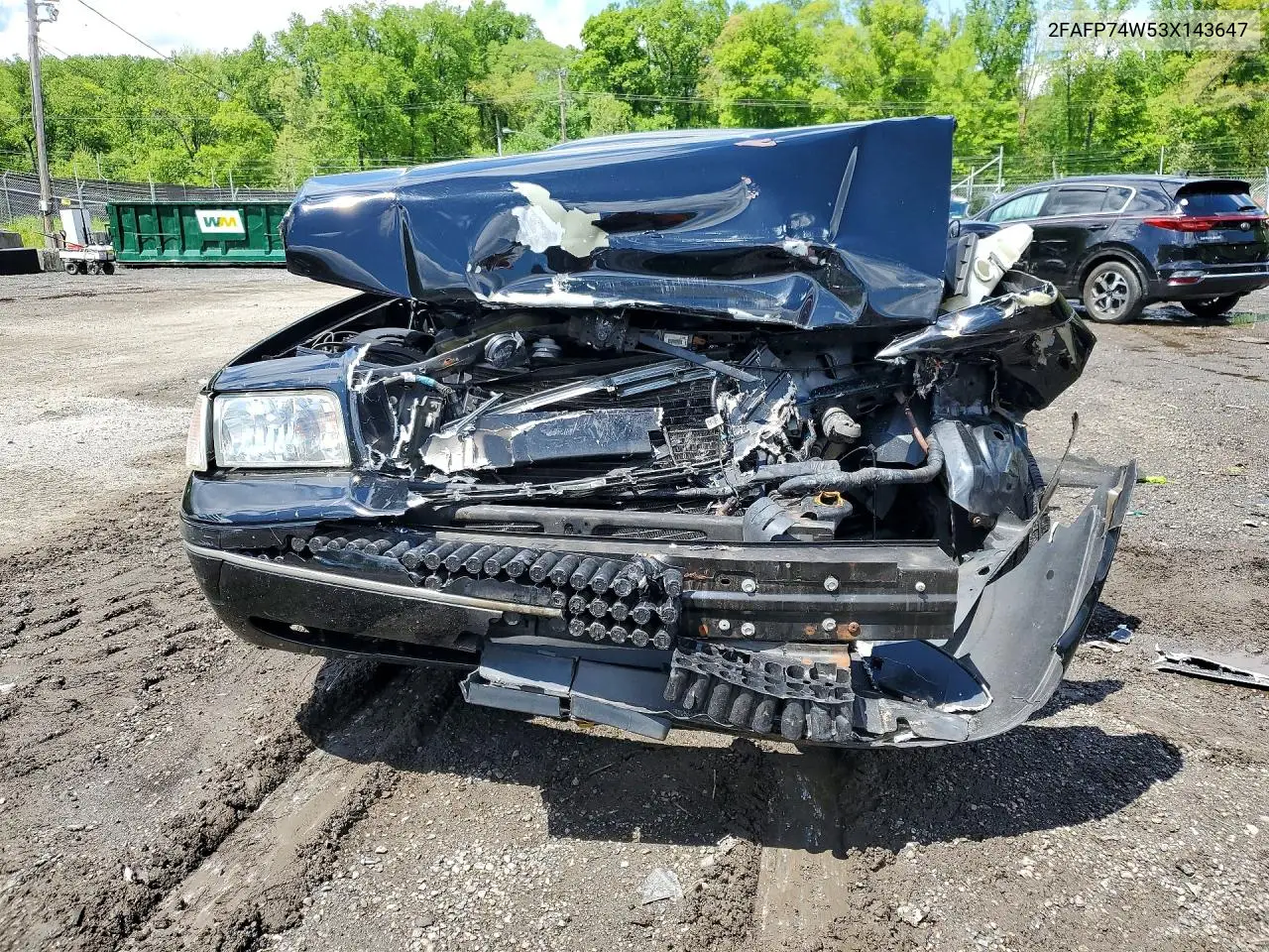 2003 Ford Crown Victoria Lx VIN: 2FAFP74W53X143647 Lot: 51531126