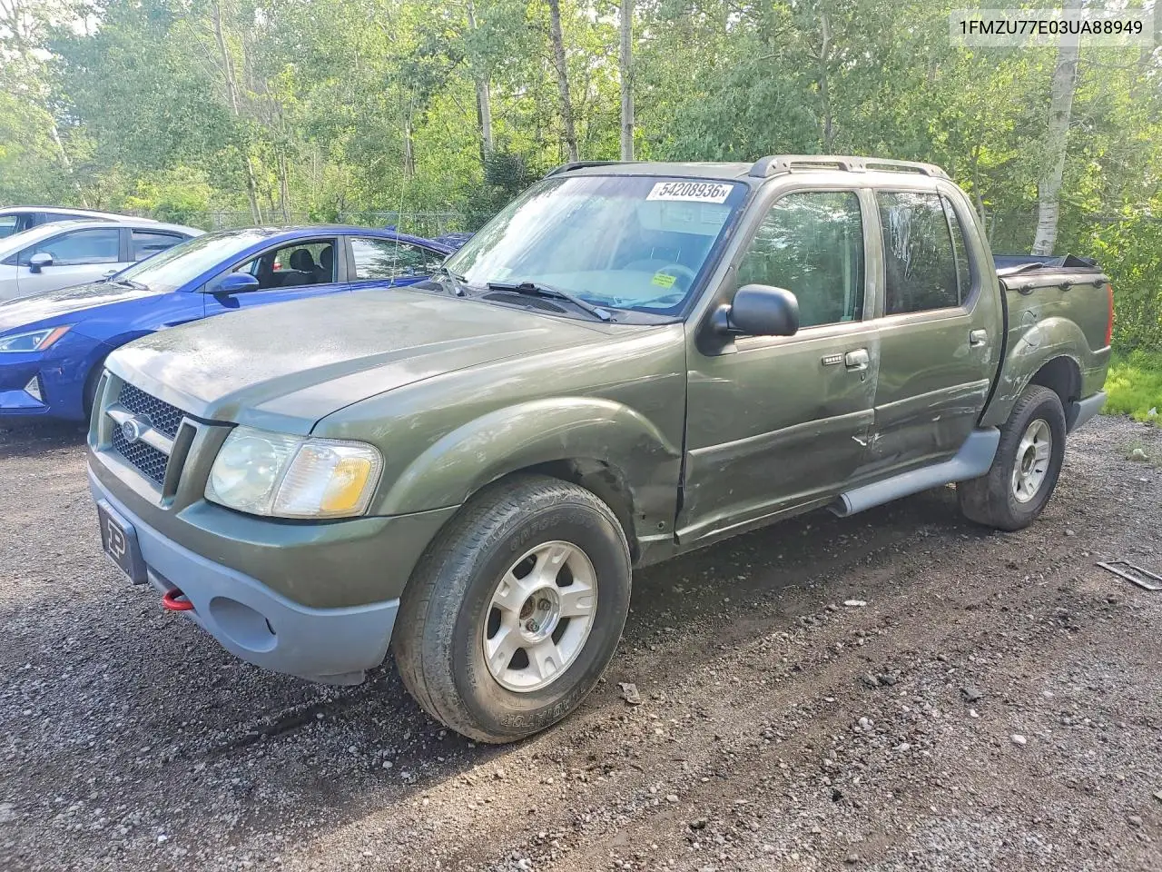 2003 Ford Explorer Sport Trac VIN: 1FMZU77E03UA88949 Lot: 54208936
