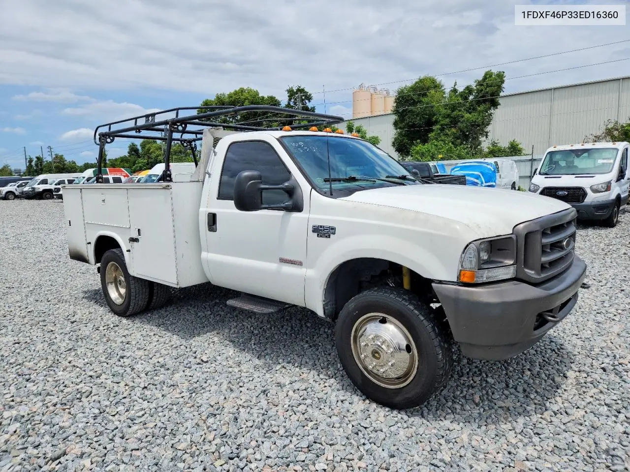 2003 Ford F450 Super Duty VIN: 1FDXF46P33ED16360 Lot: 55860246