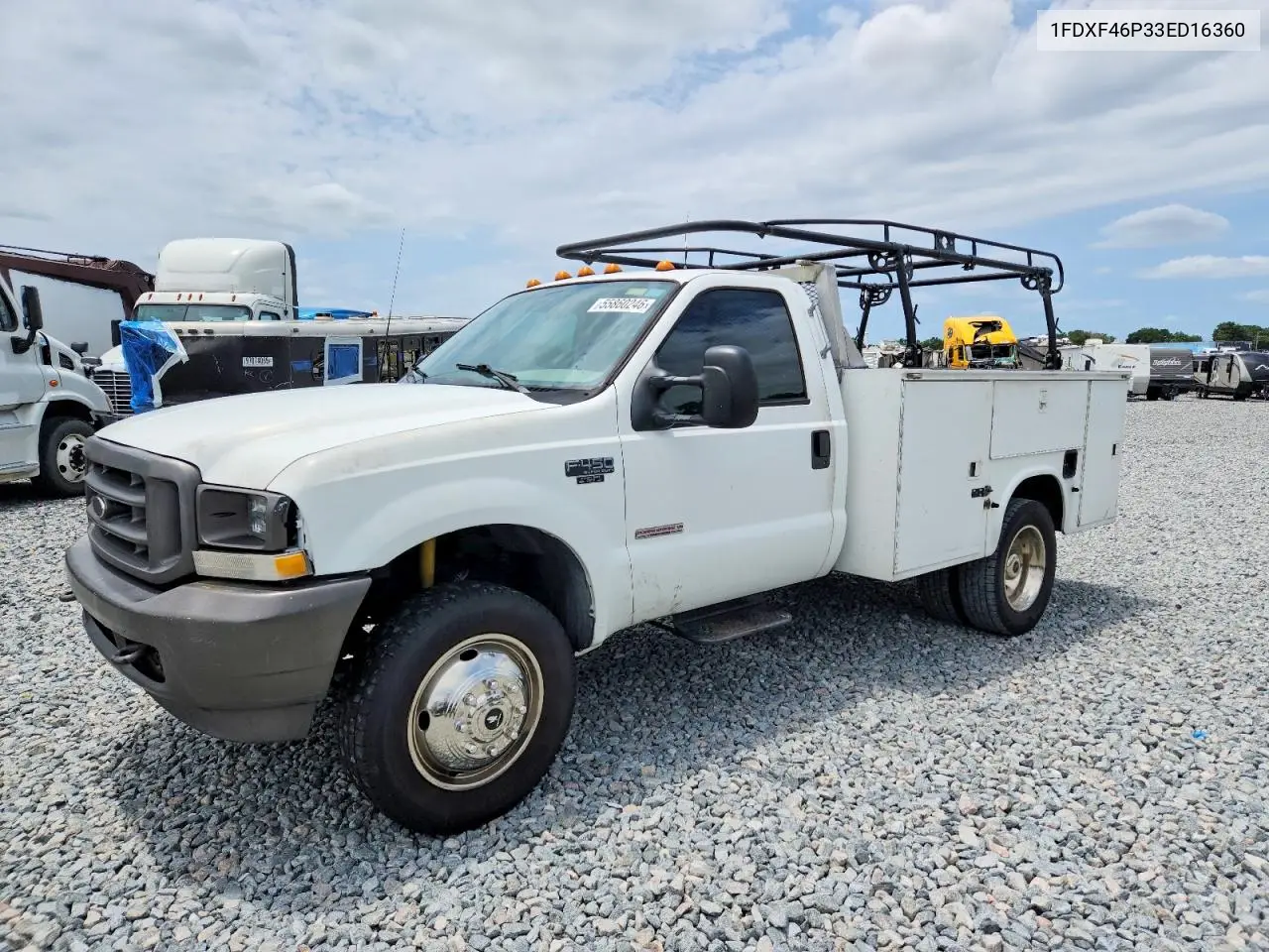 2003 Ford F450 Super Duty VIN: 1FDXF46P33ED16360 Lot: 55860246