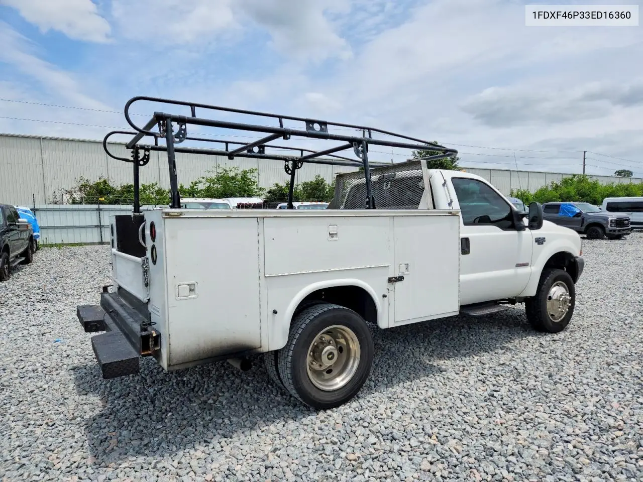 2003 Ford F450 Super Duty VIN: 1FDXF46P33ED16360 Lot: 55860246