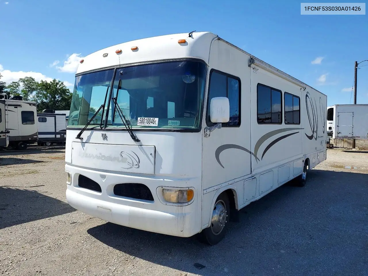 2003 Four Winds Hurricane Rv VIN: 1FCNF53S030A01426 Lot: 58018846