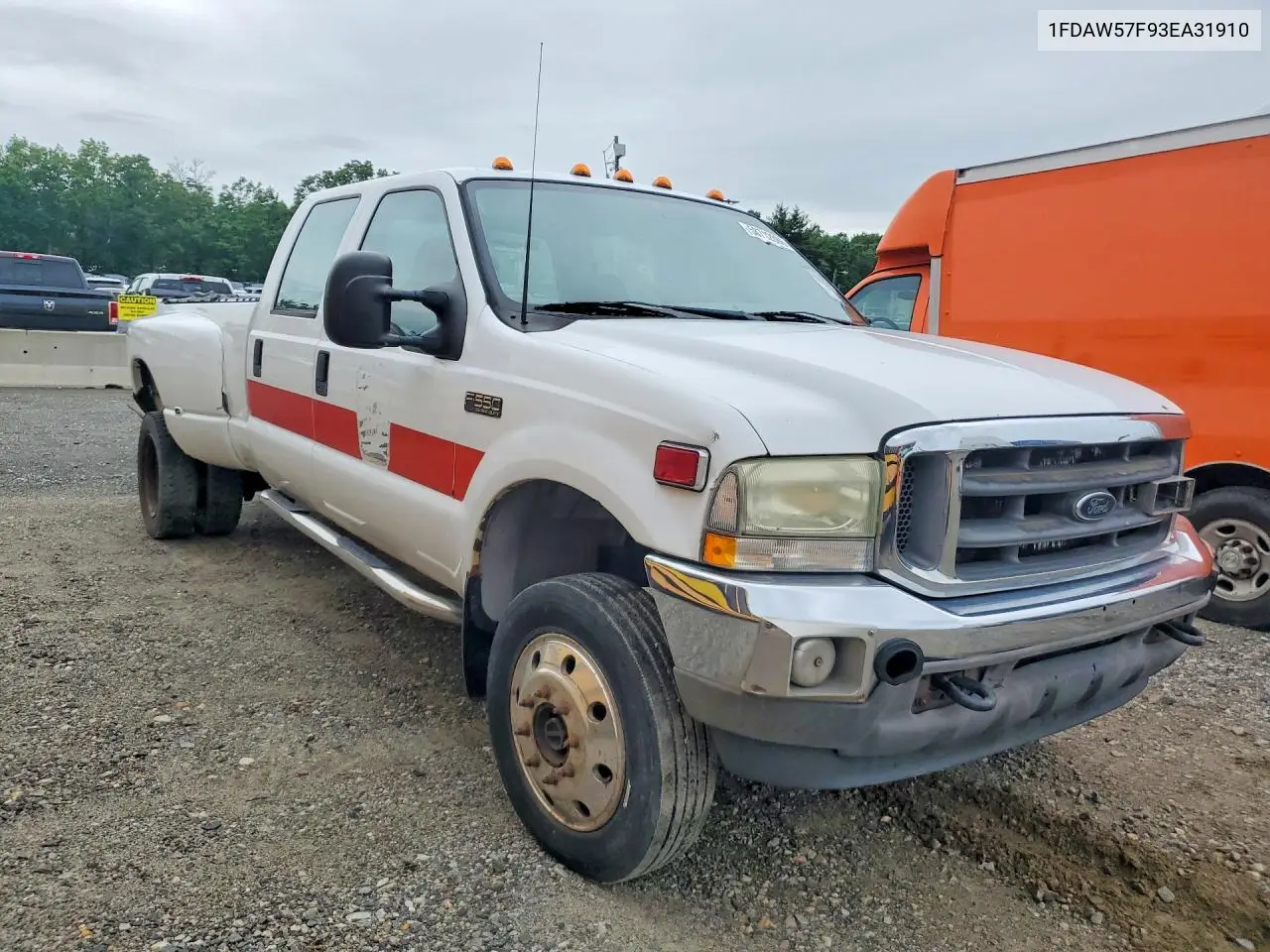 2003 Ford F550 Super Duty VIN: 1FDAW57F93EA31910 Lot: 58712086