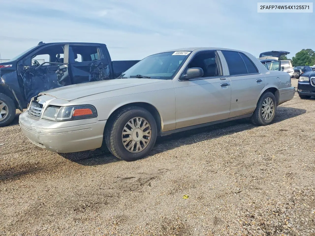 2004 Ford Crown Victoria Lx VIN: 2FAFP74W54X125571 Lot: 55696216