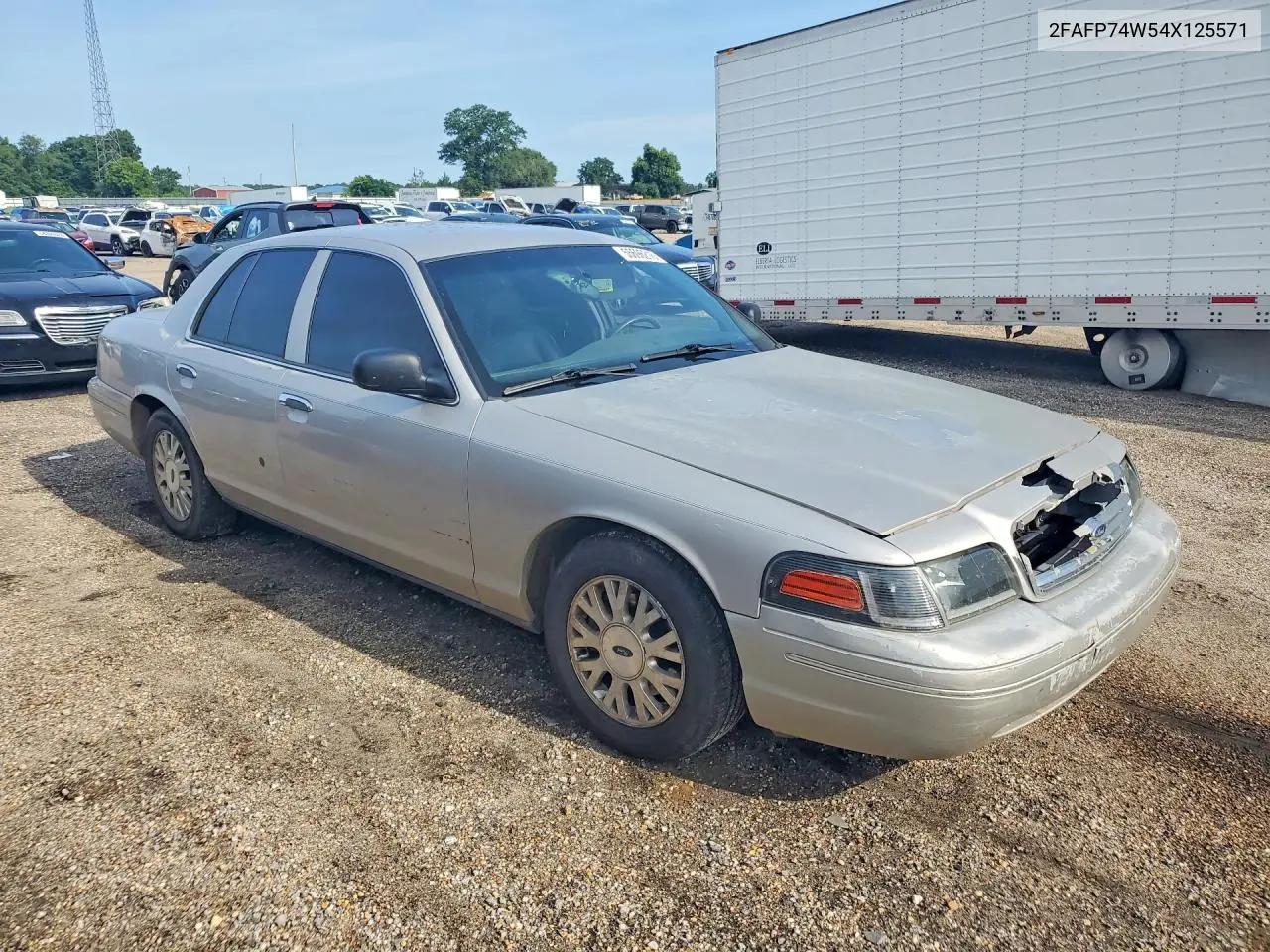 2004 Ford Crown Victoria Lx VIN: 2FAFP74W54X125571 Lot: 55696216