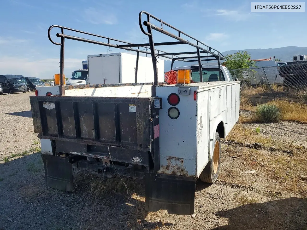 2004 Ford F550 Super Duty VIN: 1FDAF56P64EB52227 Lot: 59617716